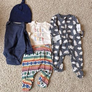 NWT 5 pc Layette Set Old Navy 0-3m